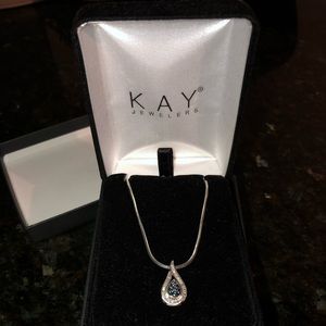 Silver diamond necklace
